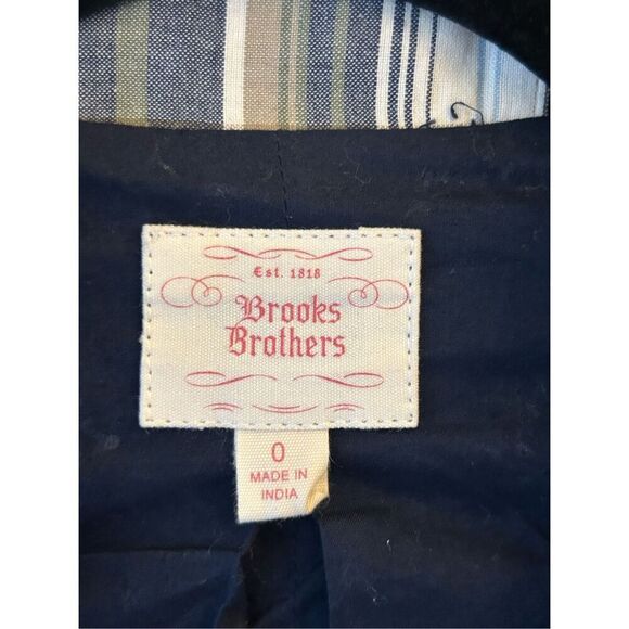 Set of Brooks Brothers Y2K patchwork Madras plaid blazer and sailor ankle chino - Picture 4 of 16